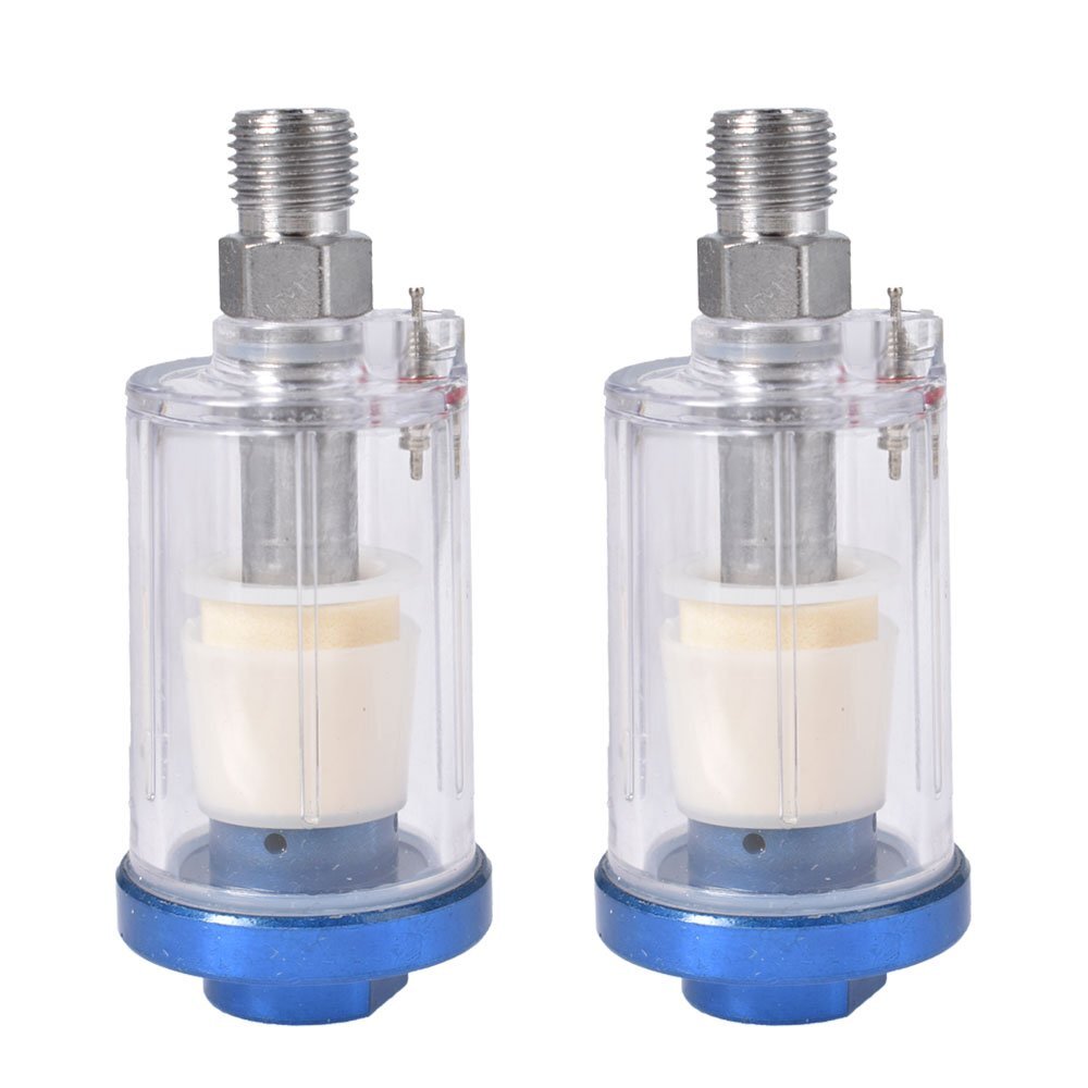 1/4" Air Brush Compressor Tool Oil Water Separator Filter Seperator Trap In Line