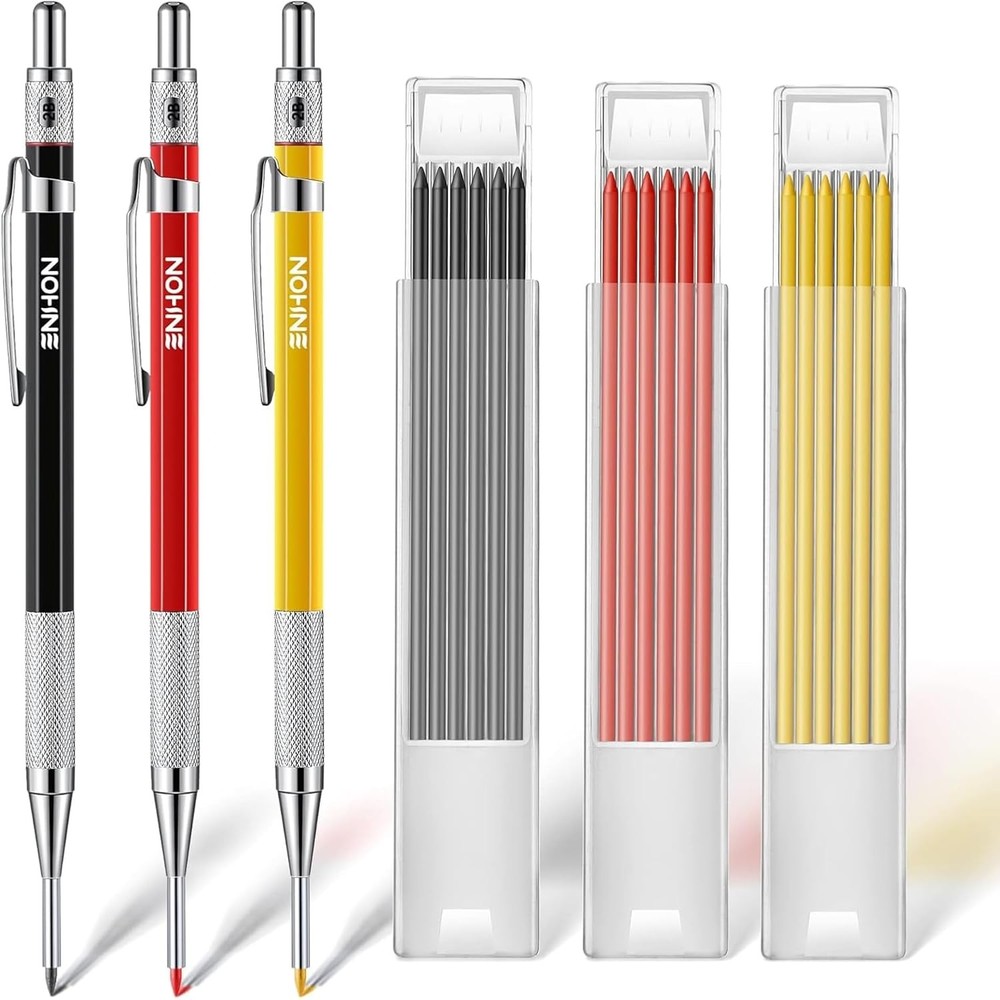 2mm Mechanical Carpenter Pencil Set with 36 Refills | Drafting Pencil Set