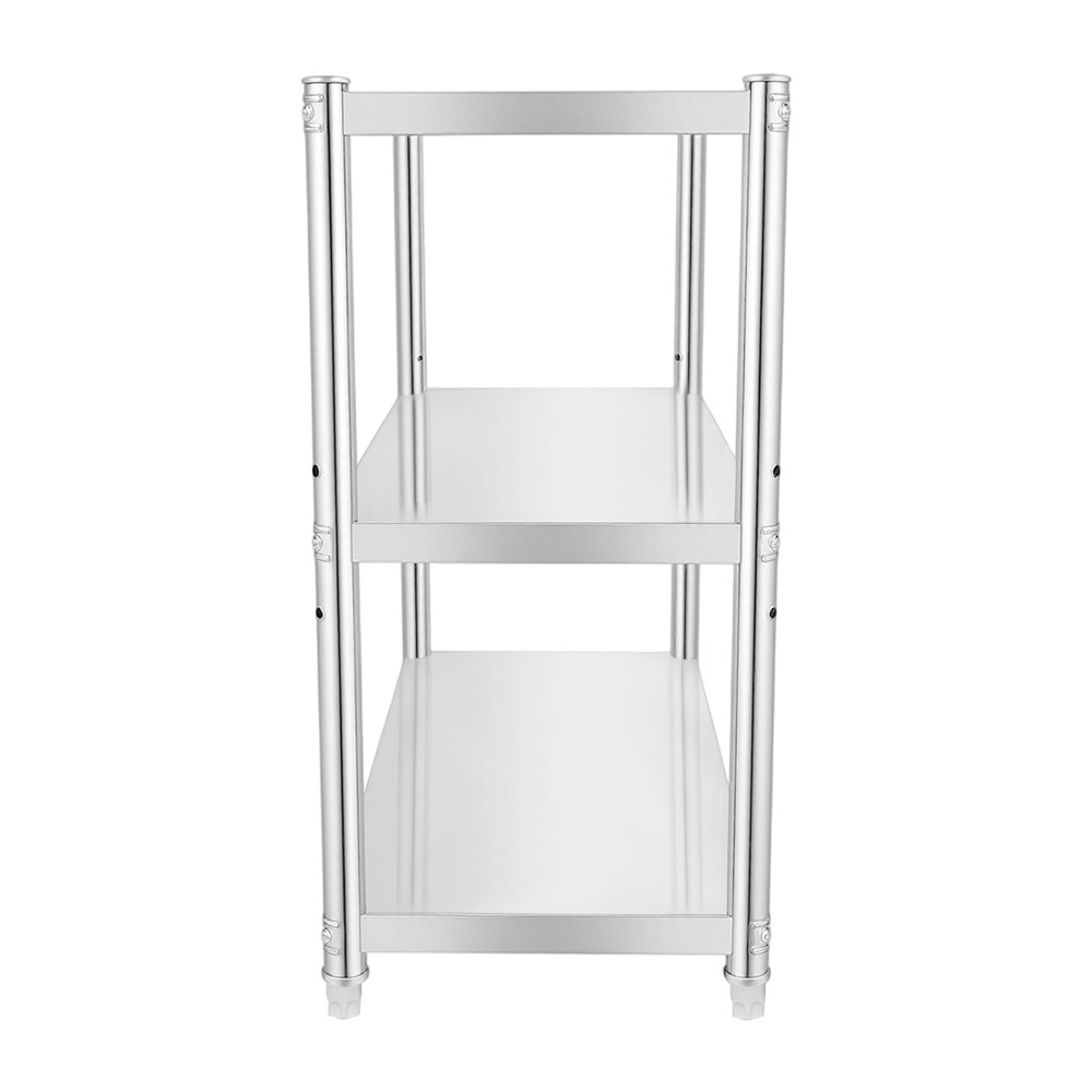 3 Tiers Kitchen Shelf Shelving Rack Restaurant Shelves Rack Stainless Steel