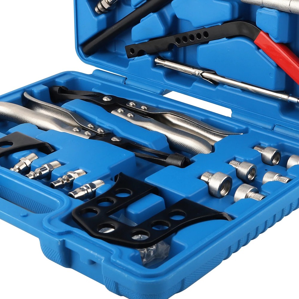 Cylinder Head Service Valve Spring Compressor Remover OHV OHC Engine Repair Set