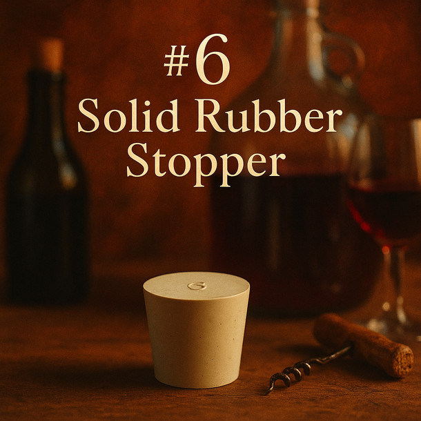 LD Carlson No. 6 Solid Rubber Stopper