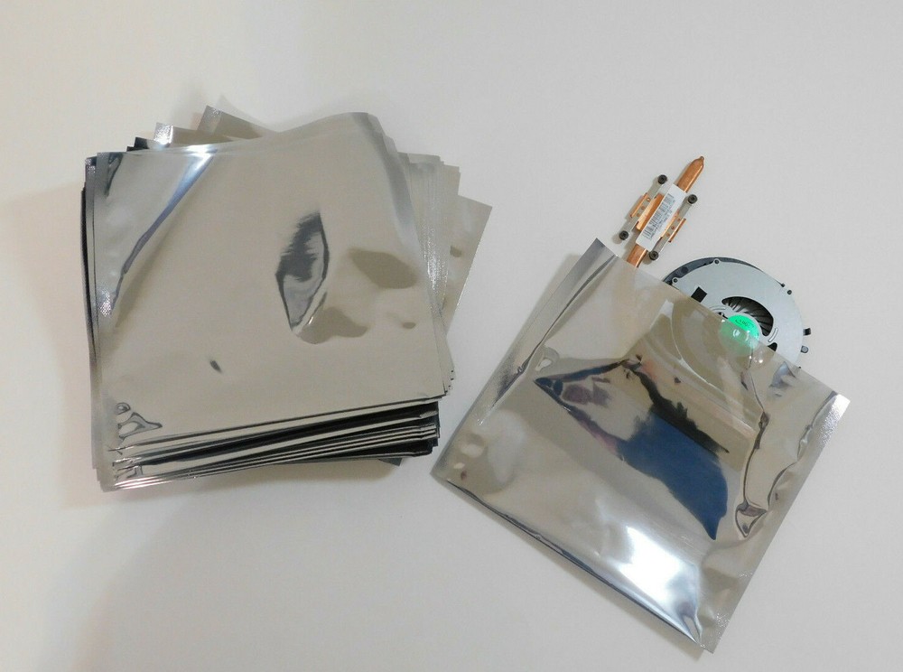 50 Pcs 6" x 6" Open Top Anti static Shielding Bags