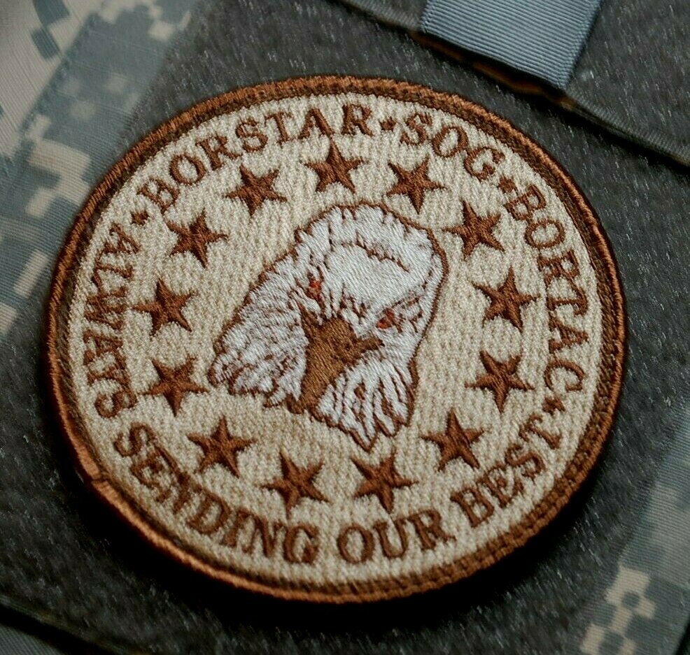 UNITED STATES BORDER SECURITY SP OPS GROUP velkrö CAMO 2-PC: BORTAC TAB + PATCH