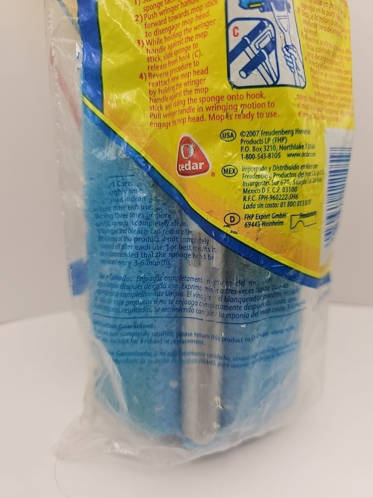 O Cedar Pro Scrub 10” Roller Mop Refill Sponge 2007 SEALED
