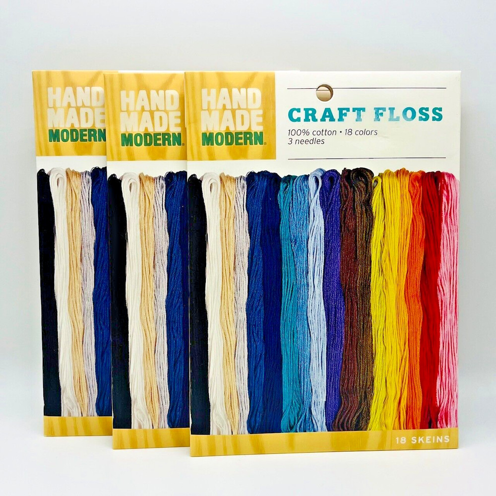 HAND MADE MODERN 3 PACKS CRAFT FLOSS