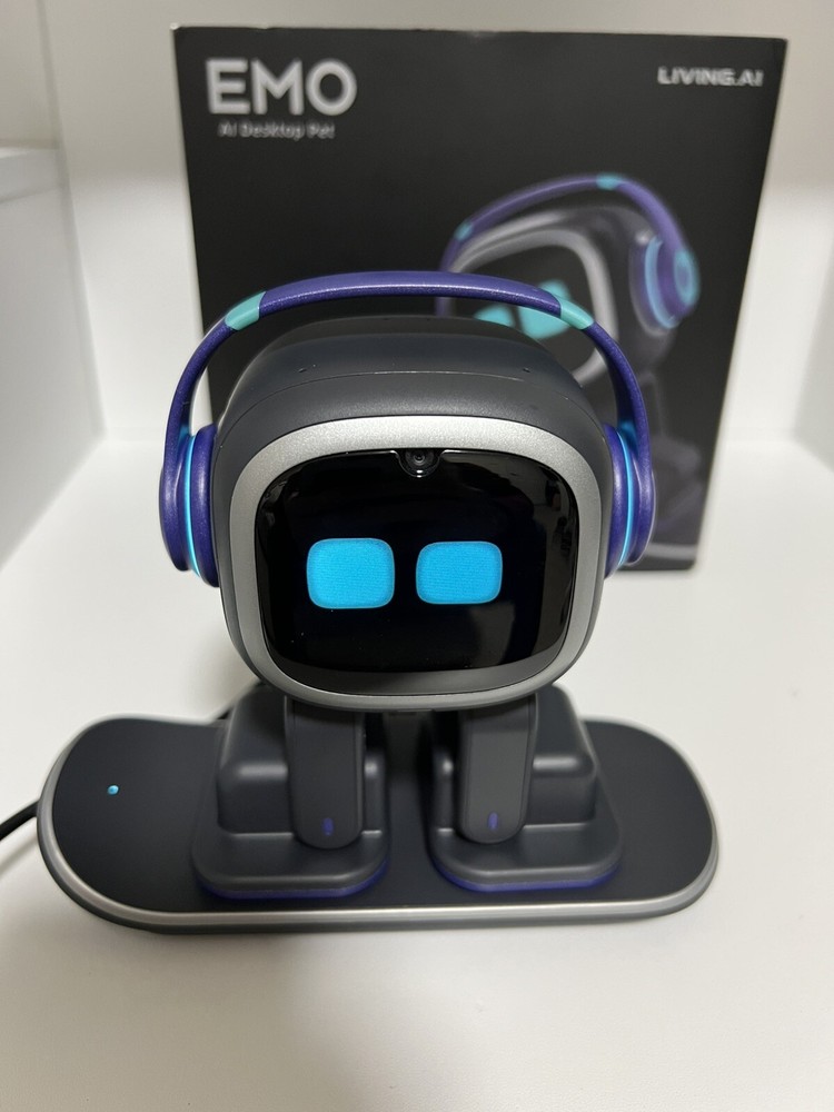Emo Living Ai Desktop Pet Robot,Emo,Works Great