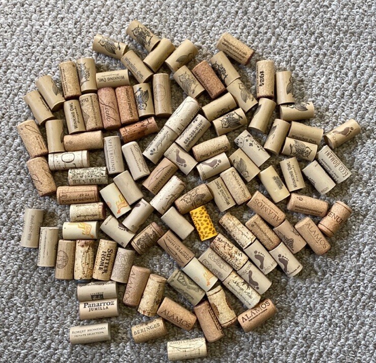 100 Used Wine Corks 🍷 Recycled/Used/Upcycled- Great Crafting Condition!