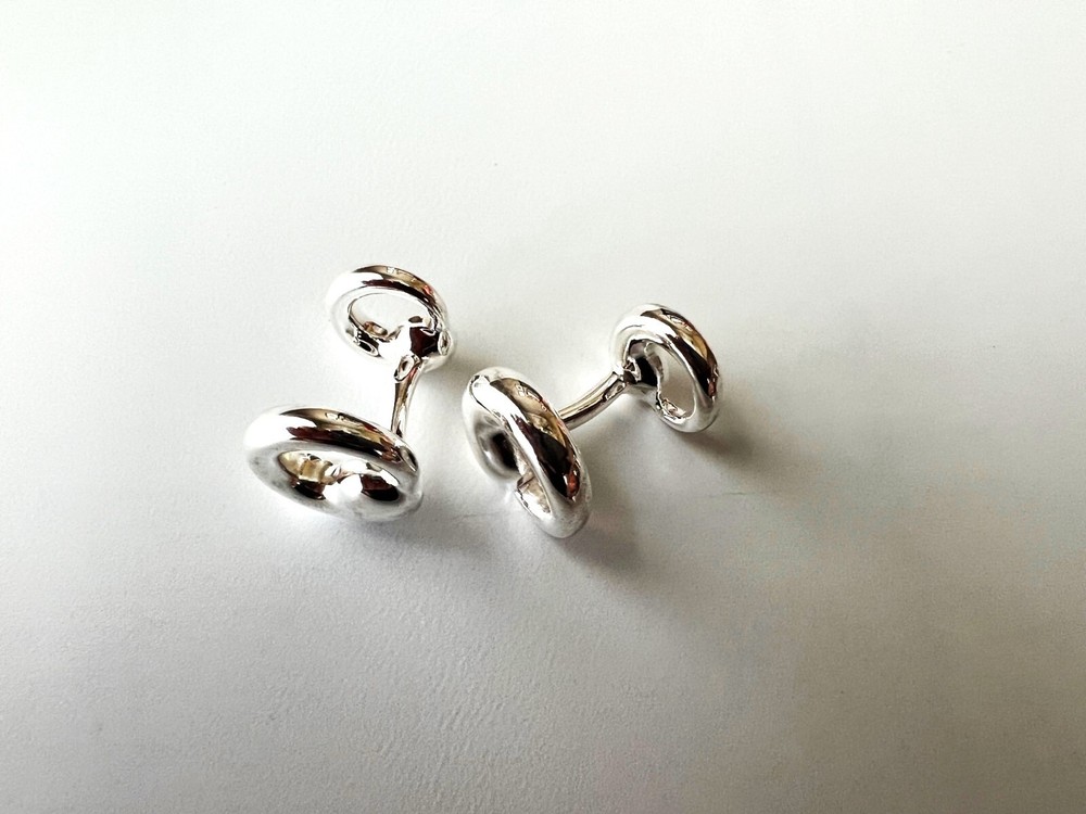 925 Sterling Silver Eternal Circle Cufflinks