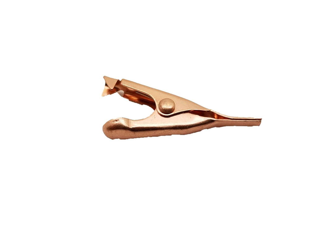 Smooth Toothless Alligator Clips Solid Copper 4 Pack 1.1In Small or Micro for Pr