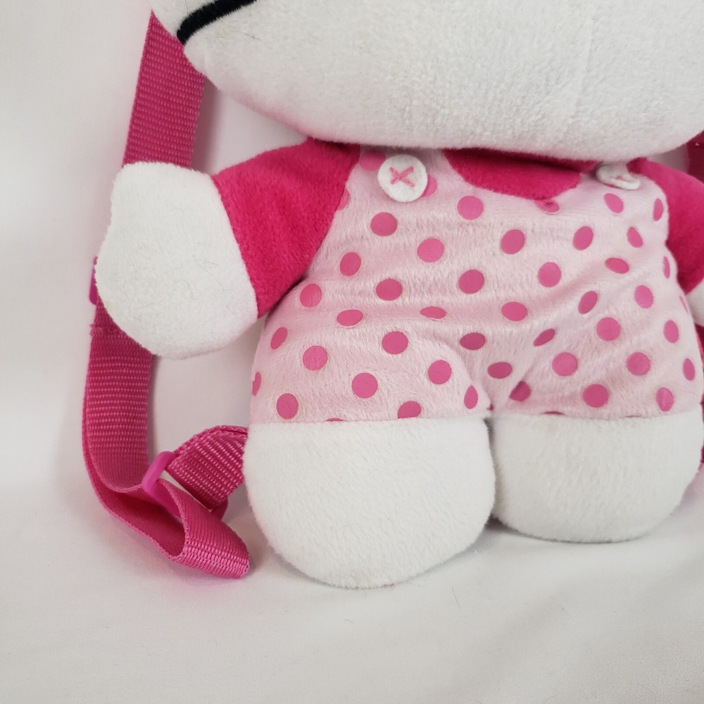 Sanrio Hello Kitty 14" Soft Plush Doll Backpack Large Zipper Pocket Adjustable
