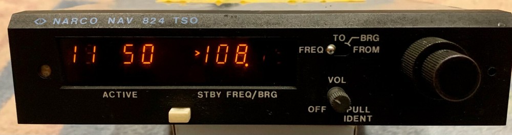 Narco NAV 824 TSO - Bad Display - Otherwise Working When Removed