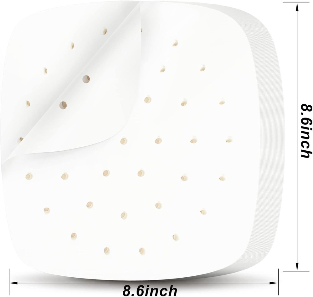200Pcs Disposable Square Liners, Perforated Sheets