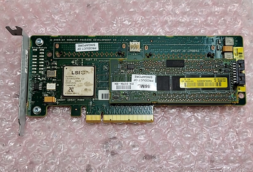 LSI Smart Array P400 LSISAS1078 RAID Controller Card 256MB Low Profile