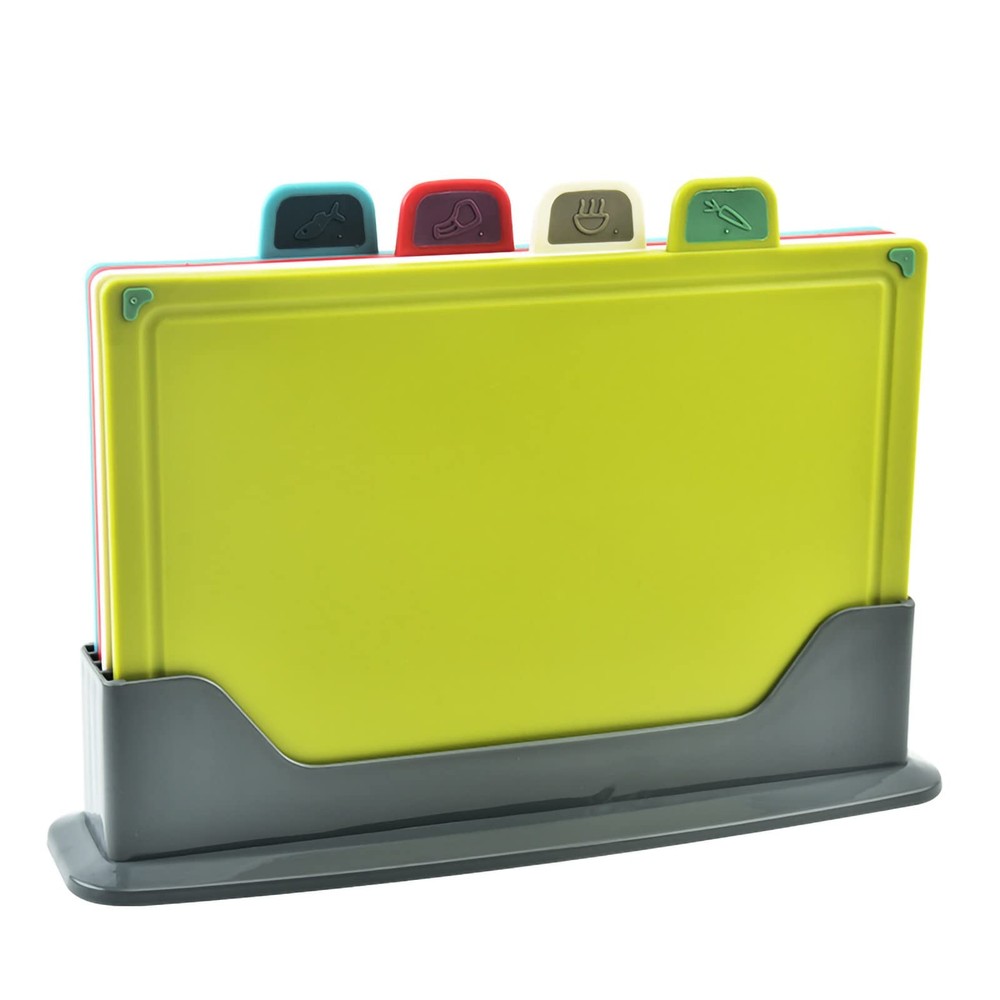 Plastic Cutting Board With Storage Shelf.thicker Chopping Board Set With Color C