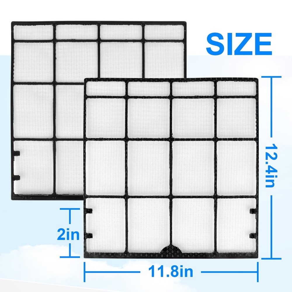 2Pcs 4007597 Mini Split Air Filter Replacement for Daikin Mini Split Units CT...