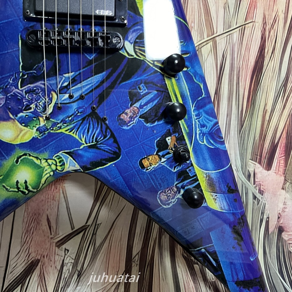 Solid Electric Guitar Dave Mustaine V Rust In Peace Active pickup 6 strings