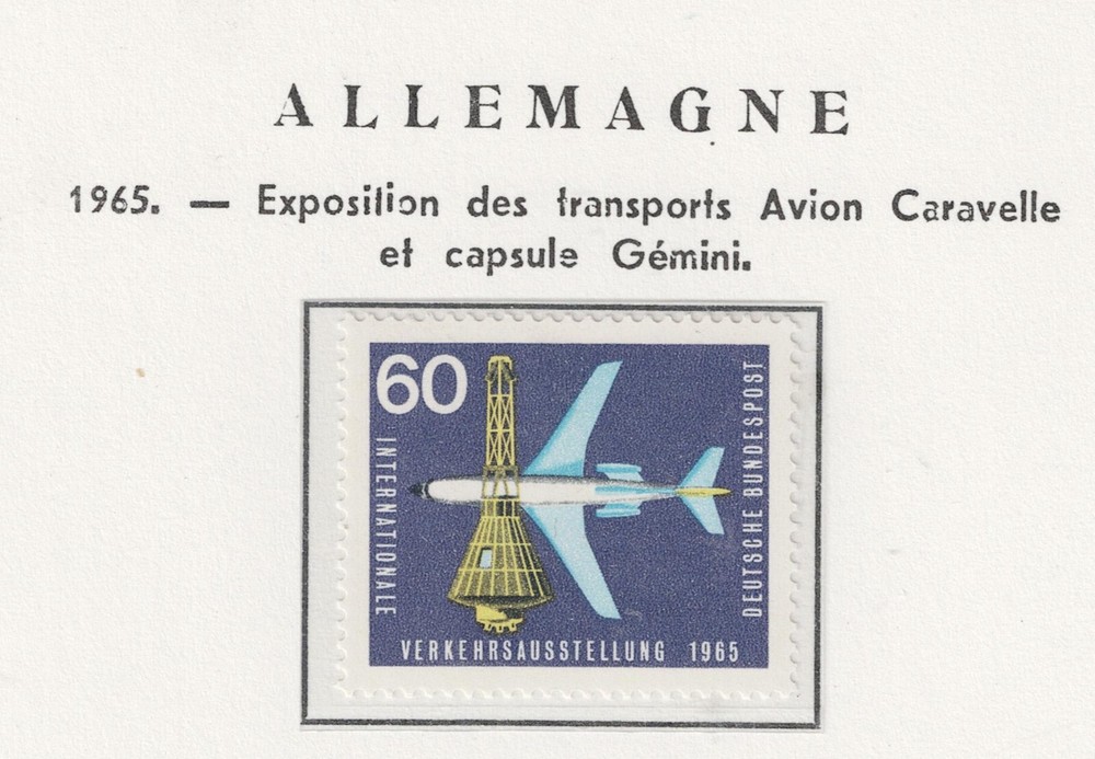 Germany Space Gemini Flight stamp 1965 MNH GE