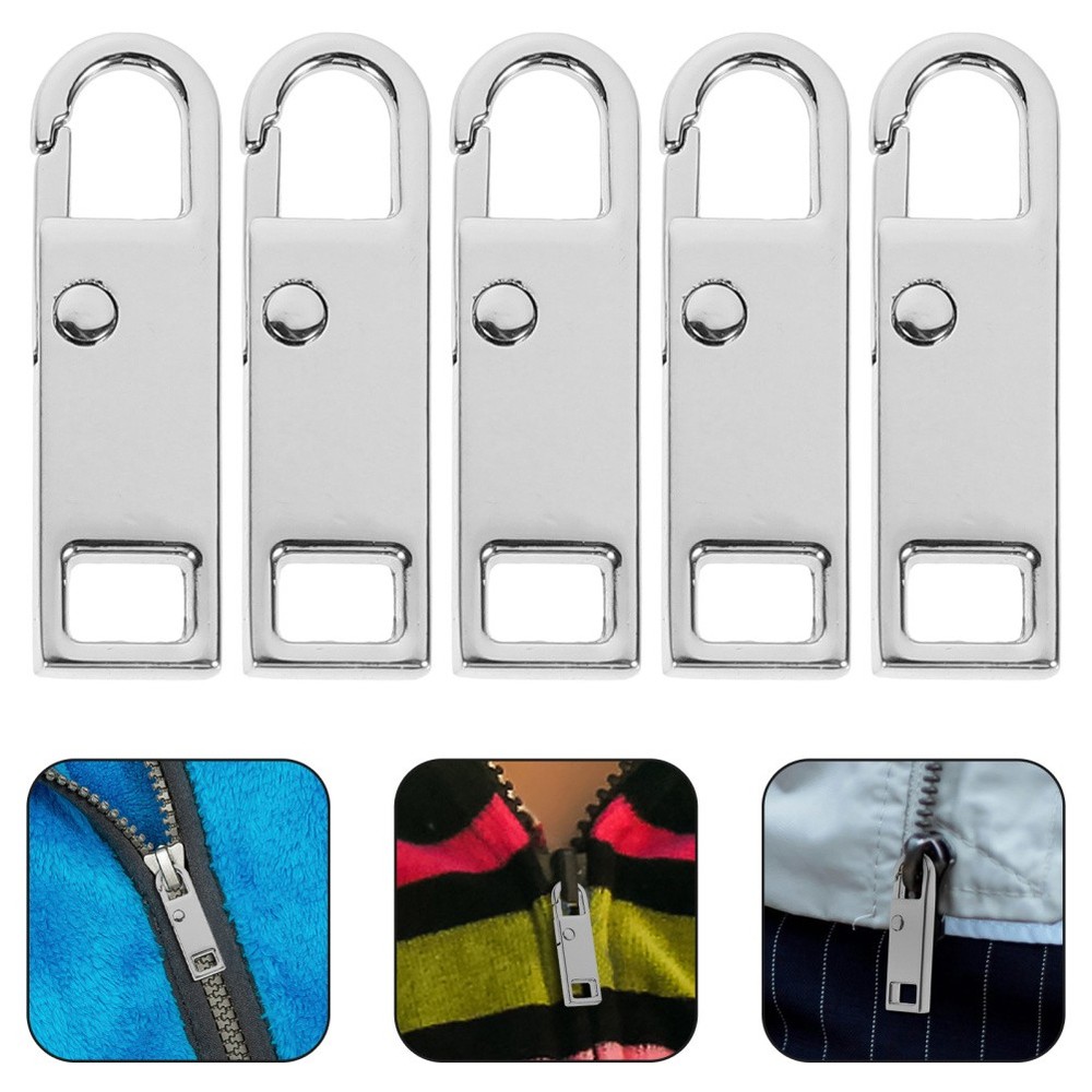 5pcs Detachable Zipper Pull Tab DIY Luggage Backpack Clothing Accessories