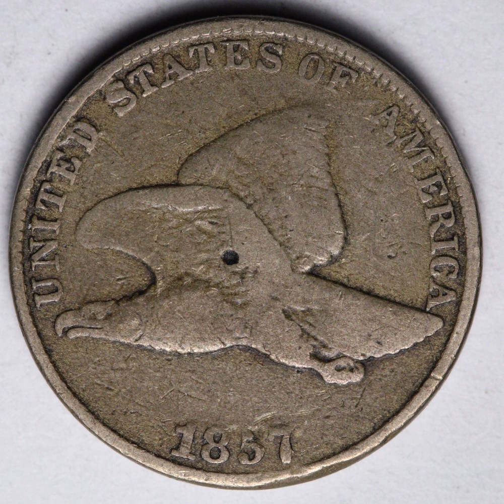 1857 Flying Eagle Cent Penny VG E101 IYCB