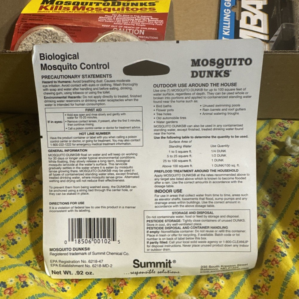 Summit Mosquito Dunks ***2 Pack *** 102-12