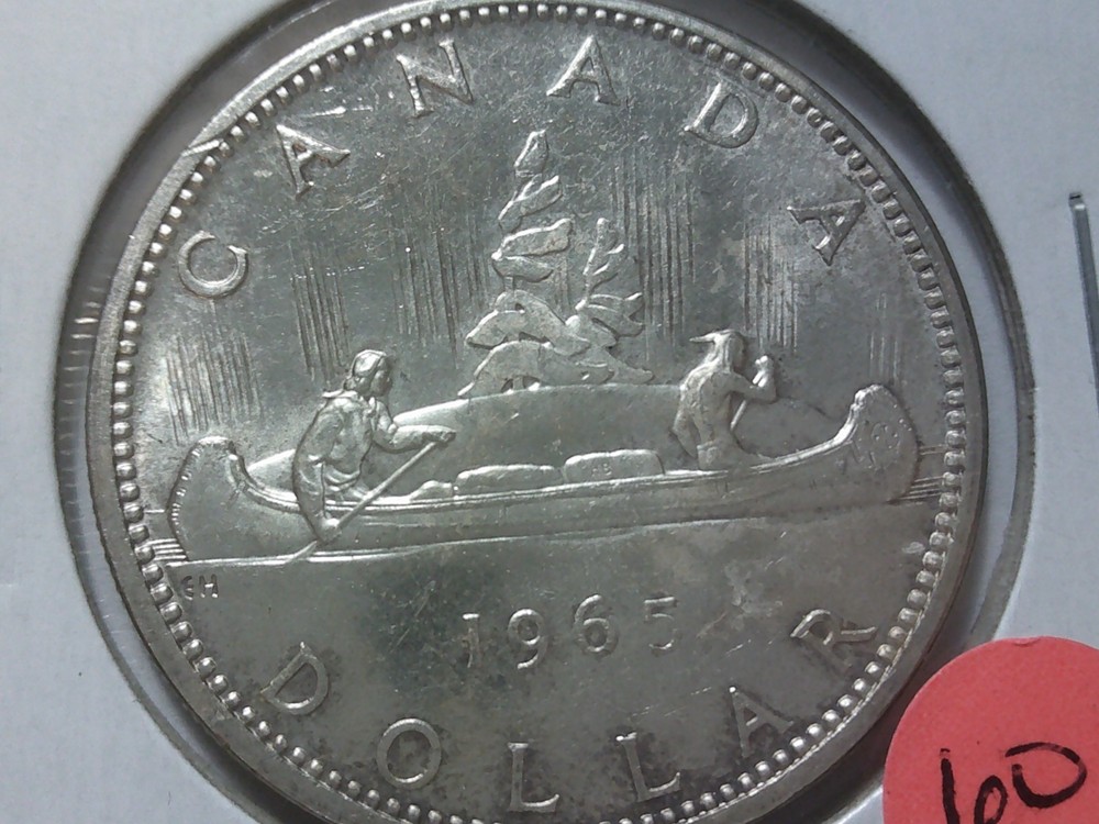 1965 Canadian Silver Dollar BU