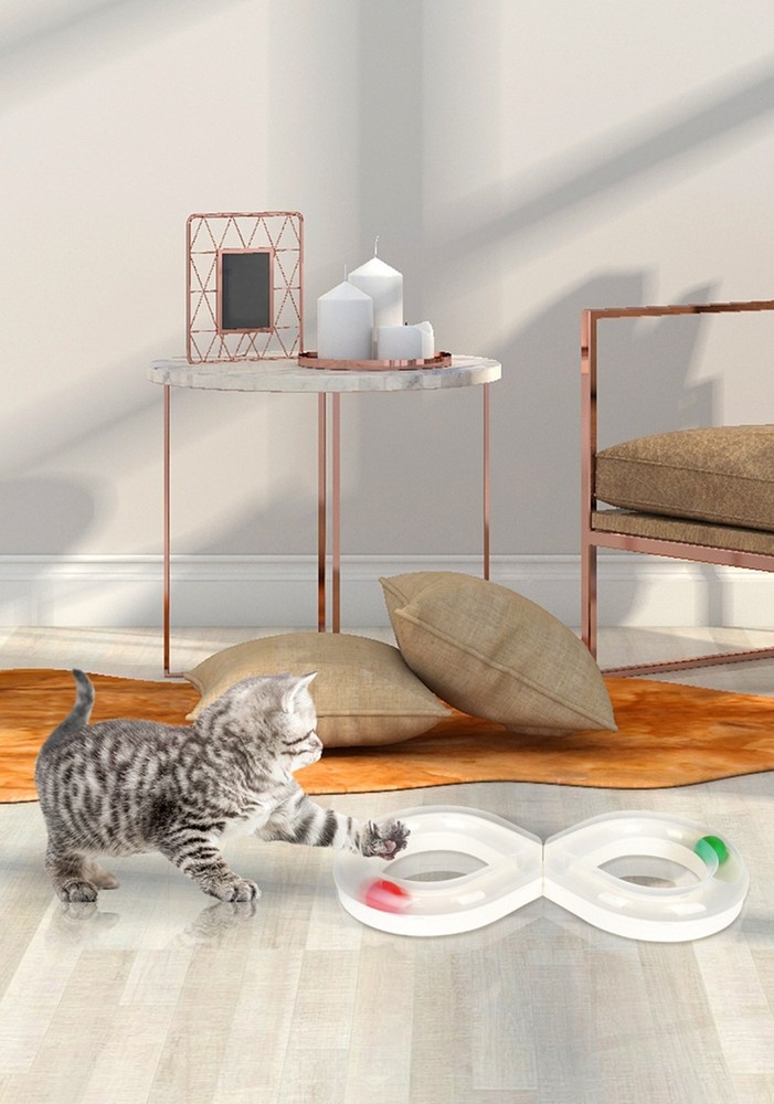 Cat Interactive Turntable - Engaging Track Toy for Unleashing Cat Nature