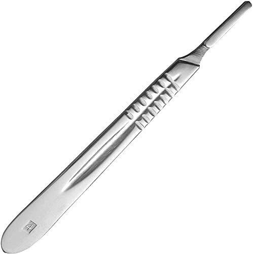 Hobby Knife, Dissecting Scalpel Handle #3 + #4 Round + Plain Handle (4 EA Set)