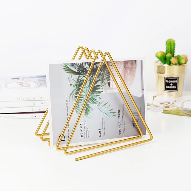 Triangle Magazine Rack