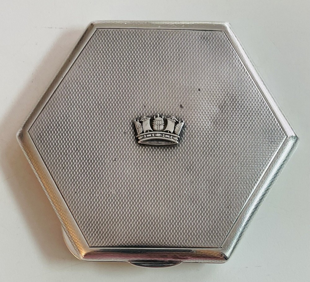 Antique Silver Cohen & Charles London 1937 Compact