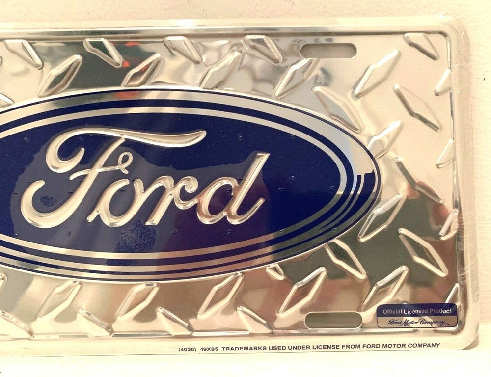 Ford License Plate NOS in plastic