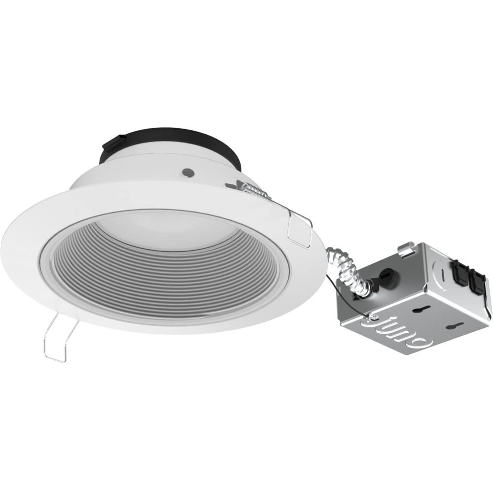 Juno JPDZ6JB RDB1 WWH M6 Podz Canless LED Downlight, Switchable, Matte White