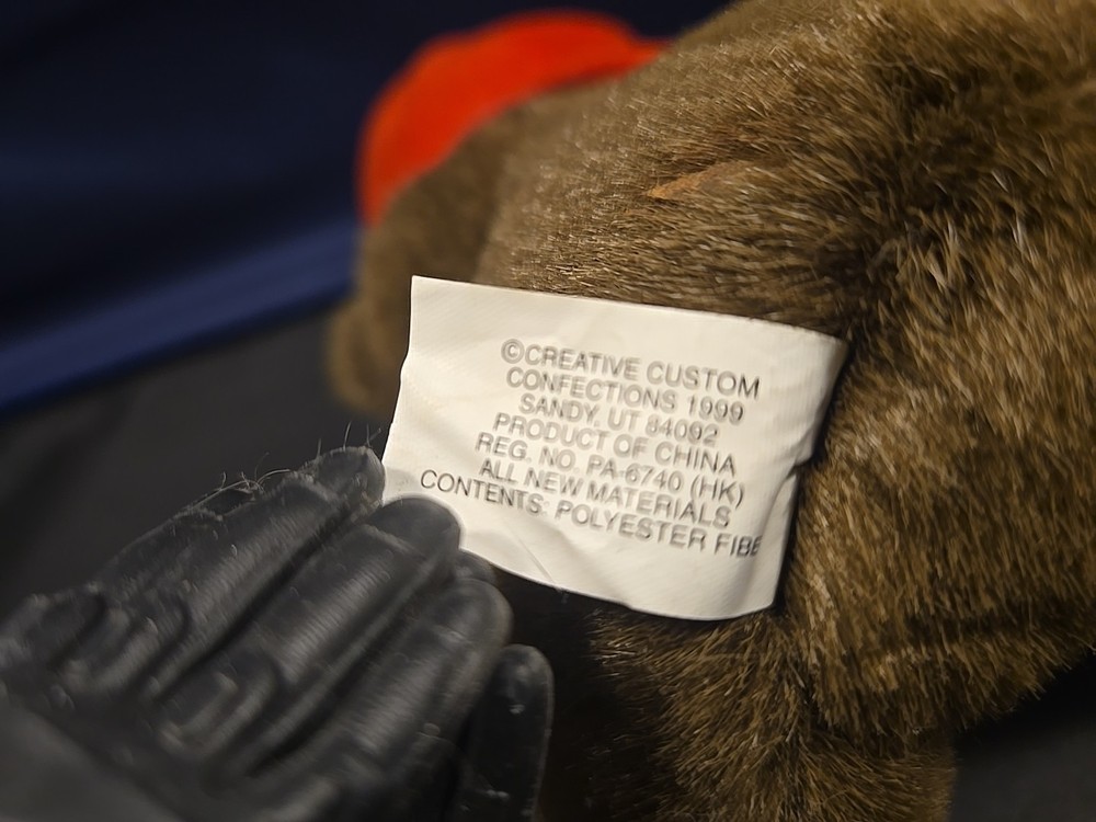 1999 Teddy's Friends Hershey's Brown Plush Bear