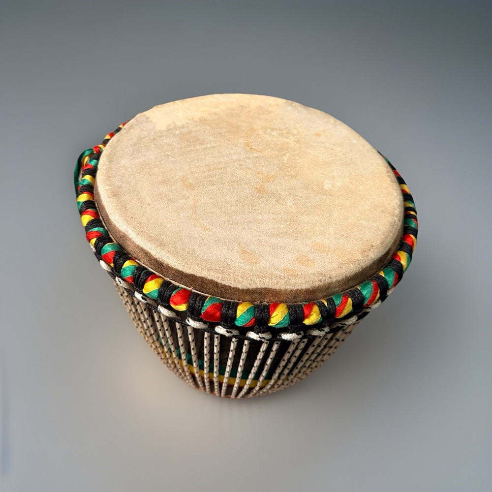 African Djembe Drum, 21"h x 12"w