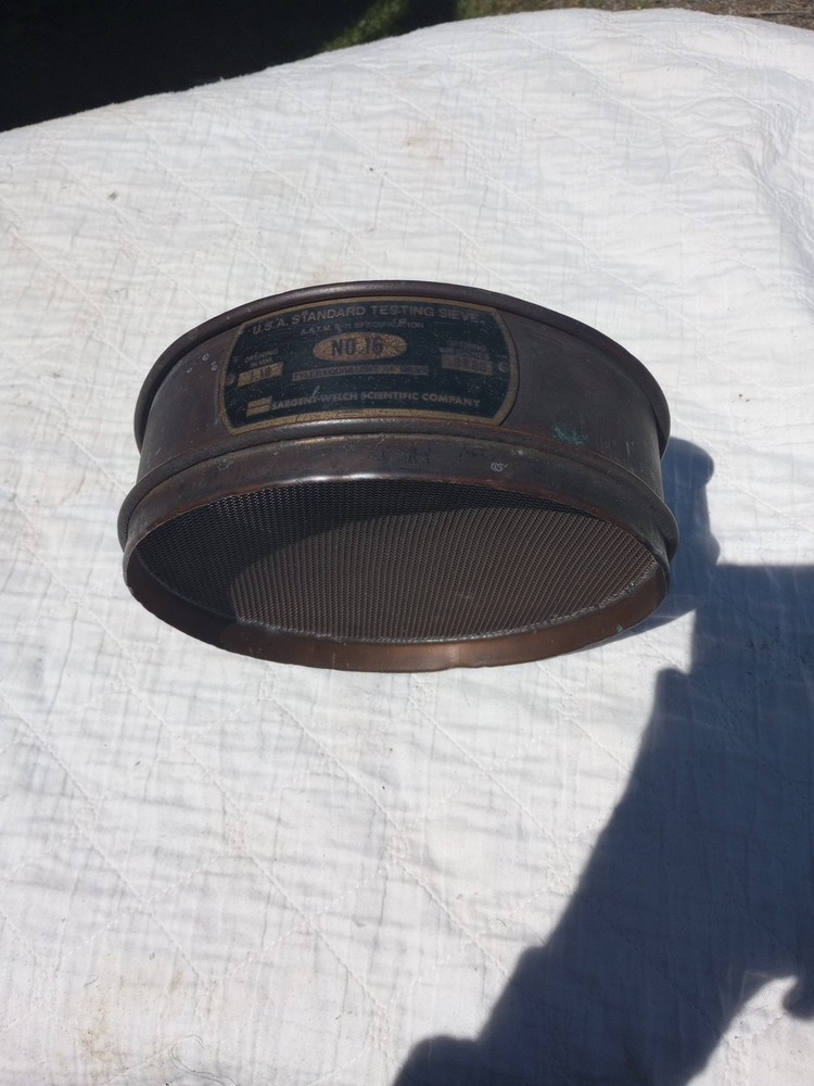 Mining Testing Sieve USA STANDARD #16 BRASS