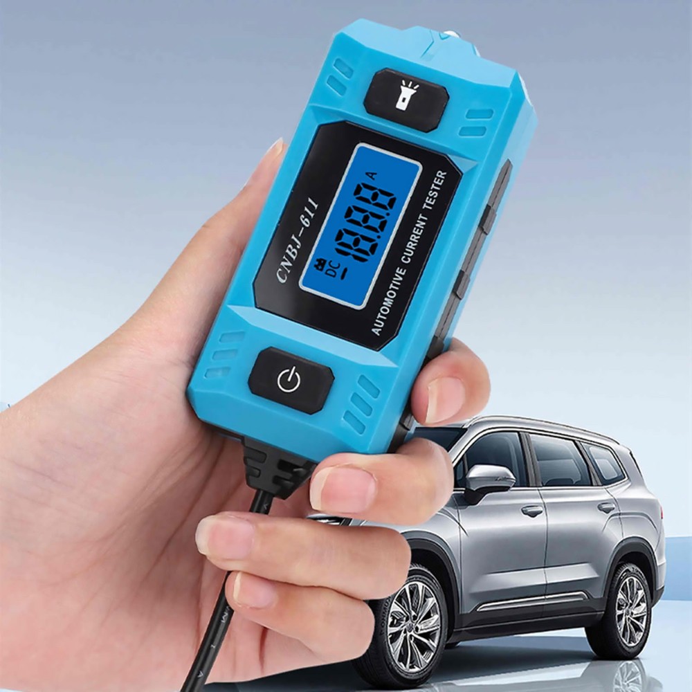 Portable Car Current Tester Meter 0.01A-19.99A Range for Electrical Diagnostics