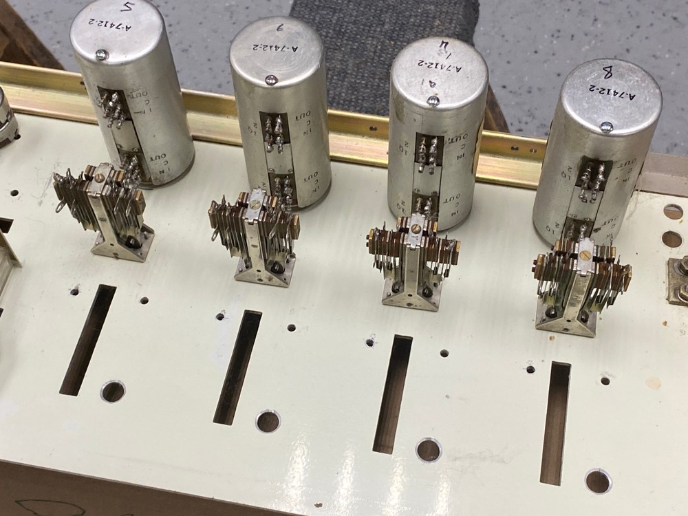 Stereo Ampro Console Front Panel with Switches - Knobs - VU's - Attenuators