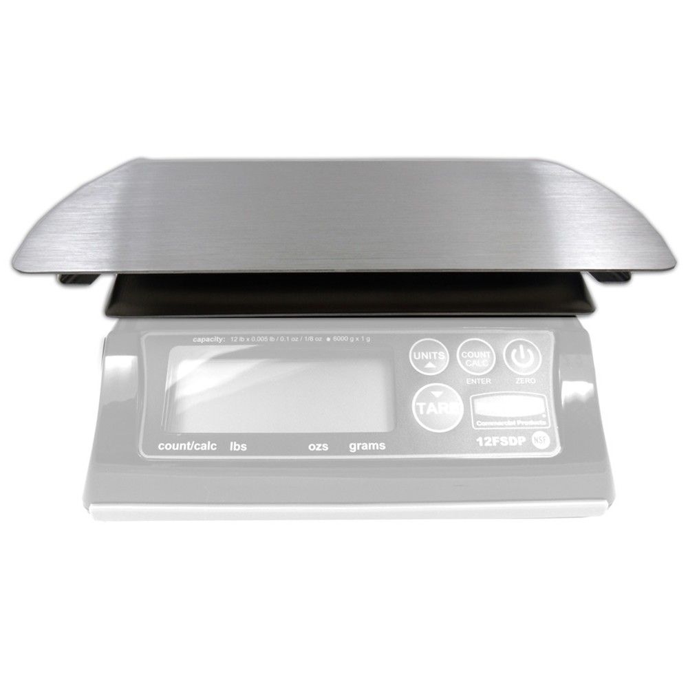 Rubbermaid 1812622 Oversized 11" x 7 5/8" Stainless Replacement Scale Platform