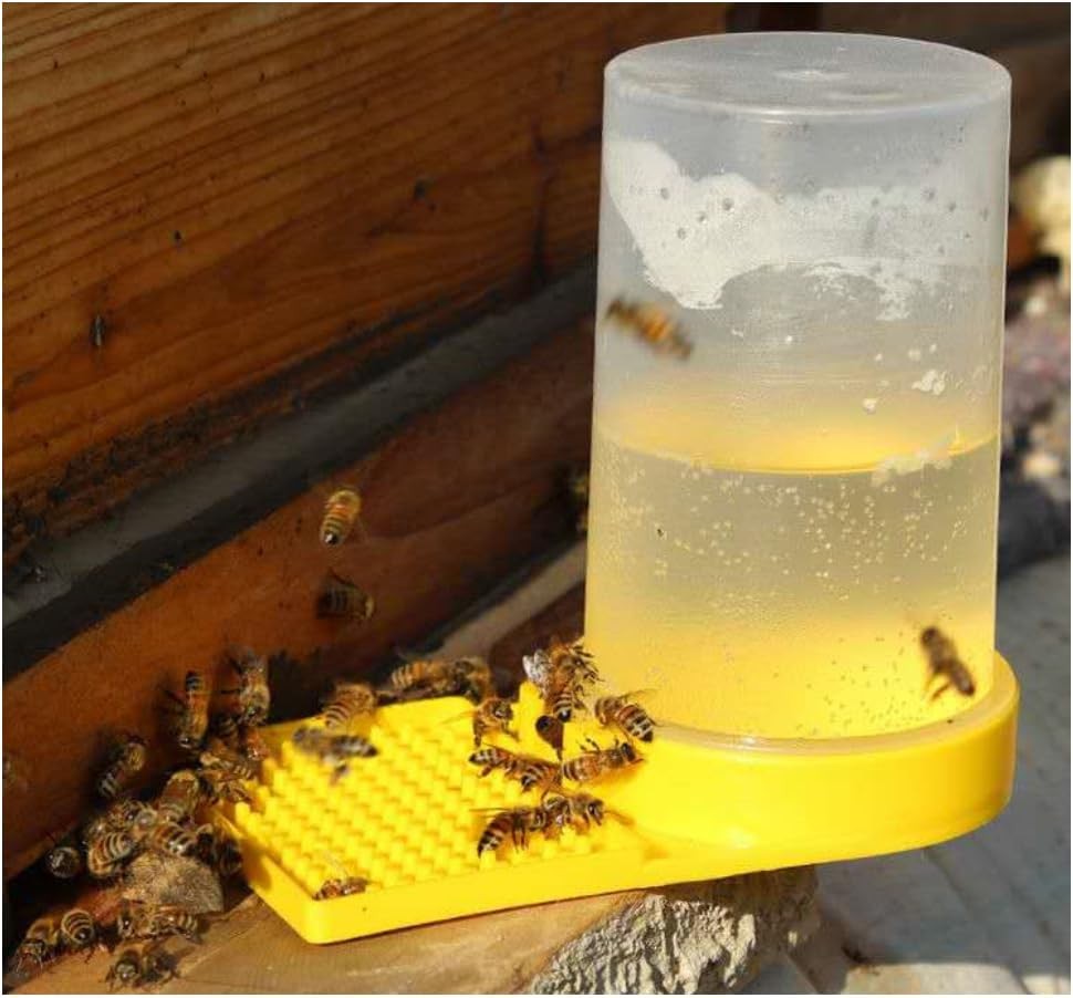 Plastic Bee Feeder, Beehive Drinking Bowl Keeping Equipment Beehive...