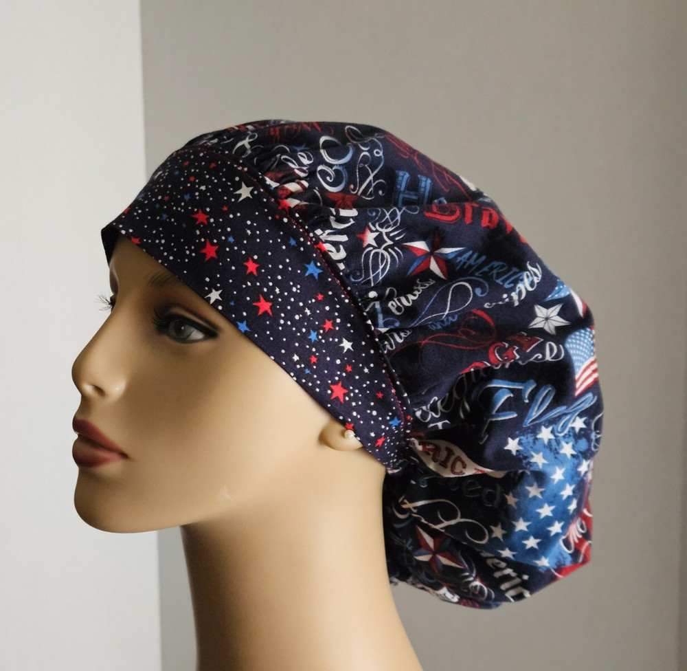 Bouffant Scrub Cap - Patriotic