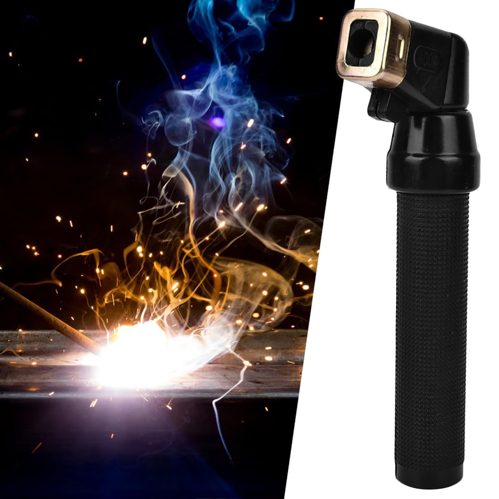 400A Welding Electrode Holder with Ergonomic Handle, Universal Fit for 400-50...