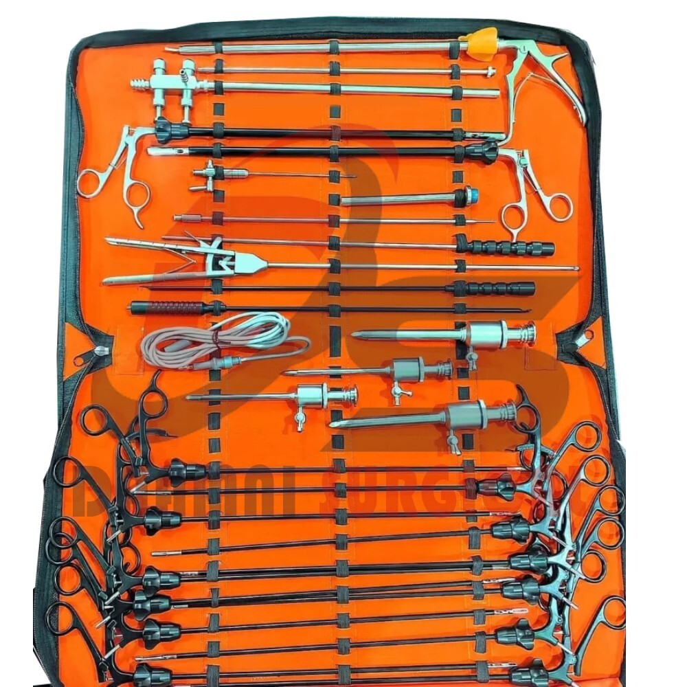 German Grade 28 Pcs Laparoscopic Surgery Set Laparoscopy Endoscopy Instruments