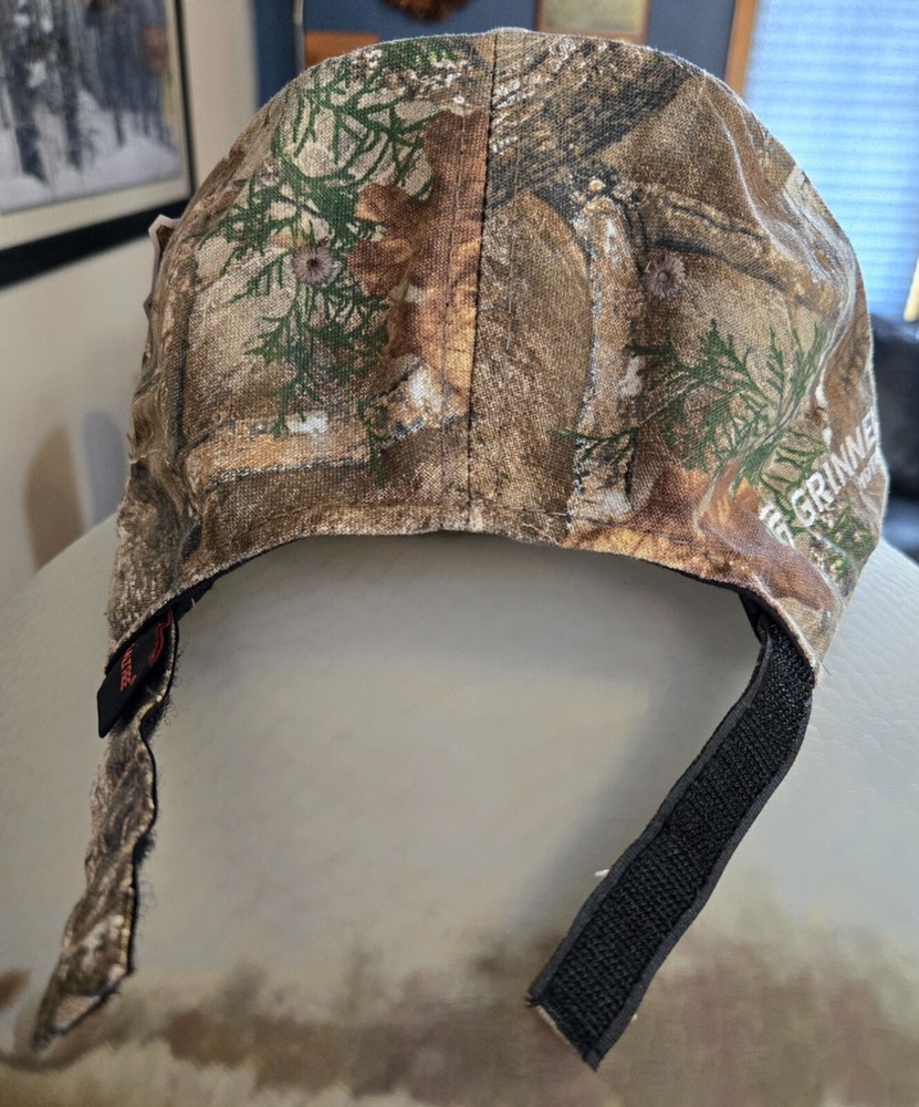 Realtree Edge Camouflage Cap Hat Hook & Loop Back Strap Embroidered Ad Logos NWT