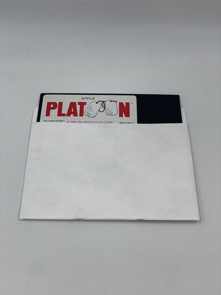 Platoon (Apple II, 1986) Vintage Apple Computer Video Game