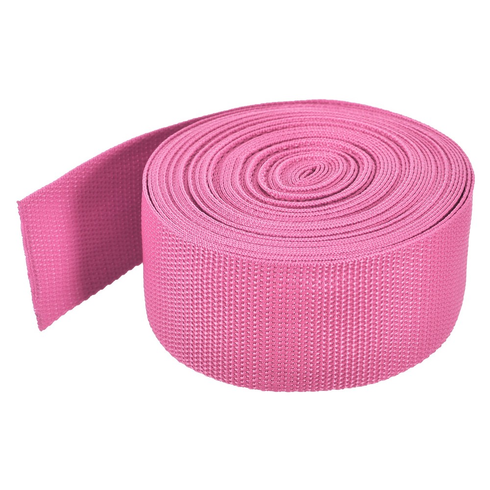 Lightweight Polypropylene Webbing Strap 5cm 10 Yard Rose Red