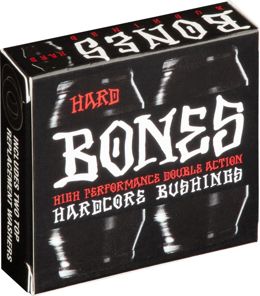 Bones Wheels Hardcore Bushings, Hard, Black Durometer: 96A (Hard),