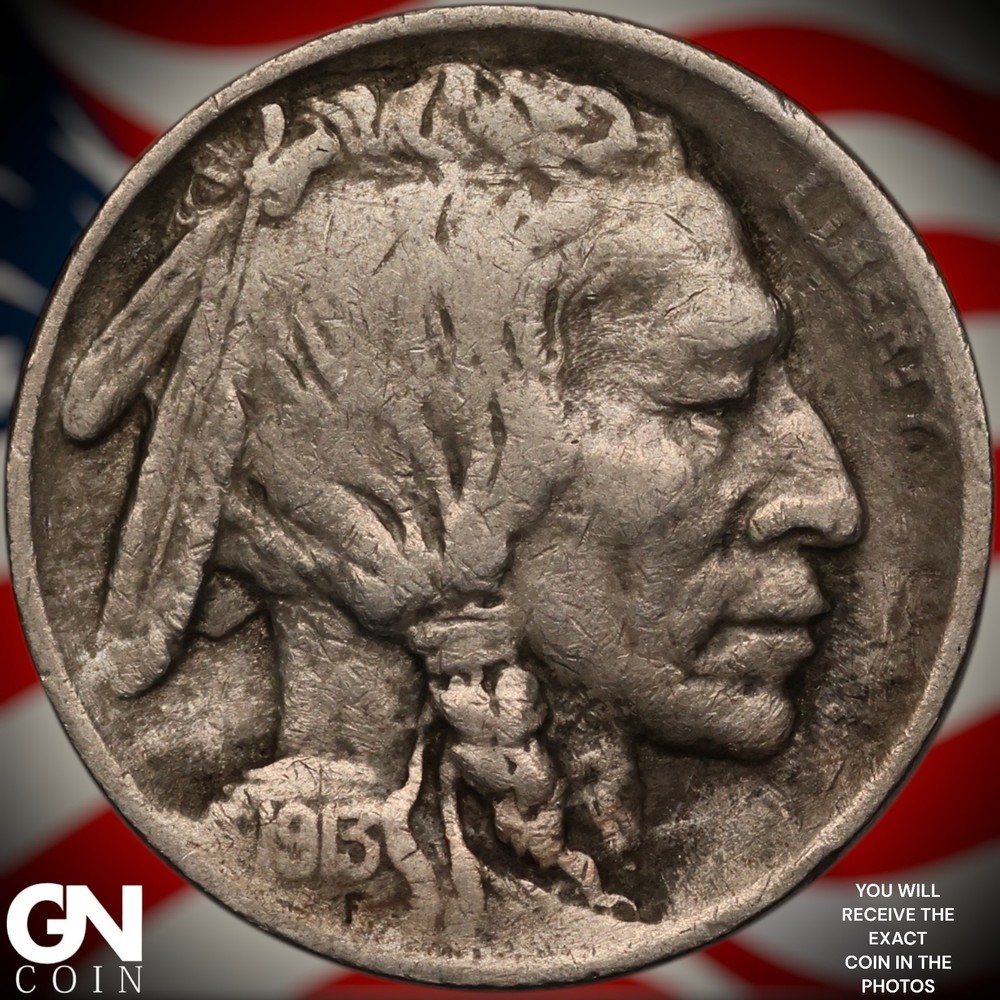 1913 P TYPE 1 Buffalo Nickel A1942