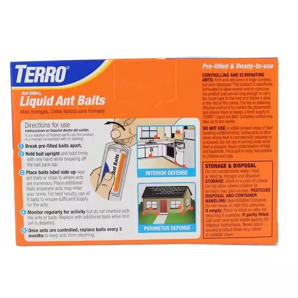 TERRO Indoor Liquid Ant Killer Baits 6-Count