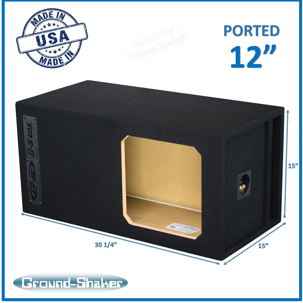 12" Single Ported / Vented Sub Box Subwoofer Enclosure For Kicker L7T & L7