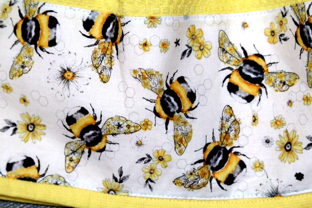 2 Double Crochet Premium Thick Oversize Towels ~ Honey Bees