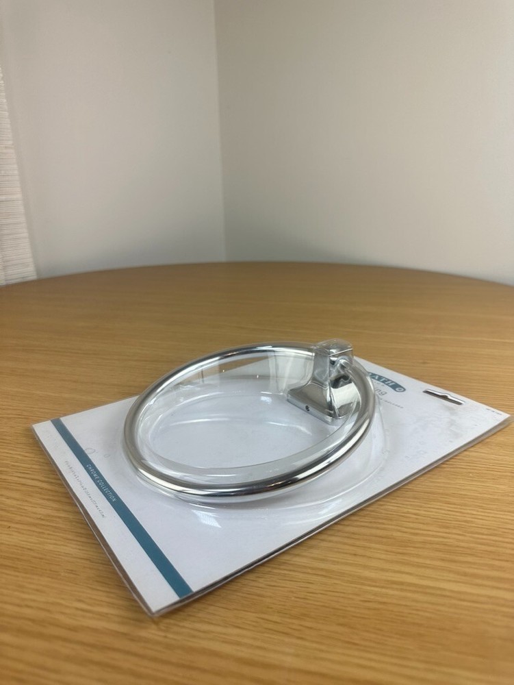 Design House Polished Chrome 6" Towel Ring - Chrome